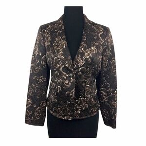 Ellen Tracy Silk & Cotton Blend Blazer